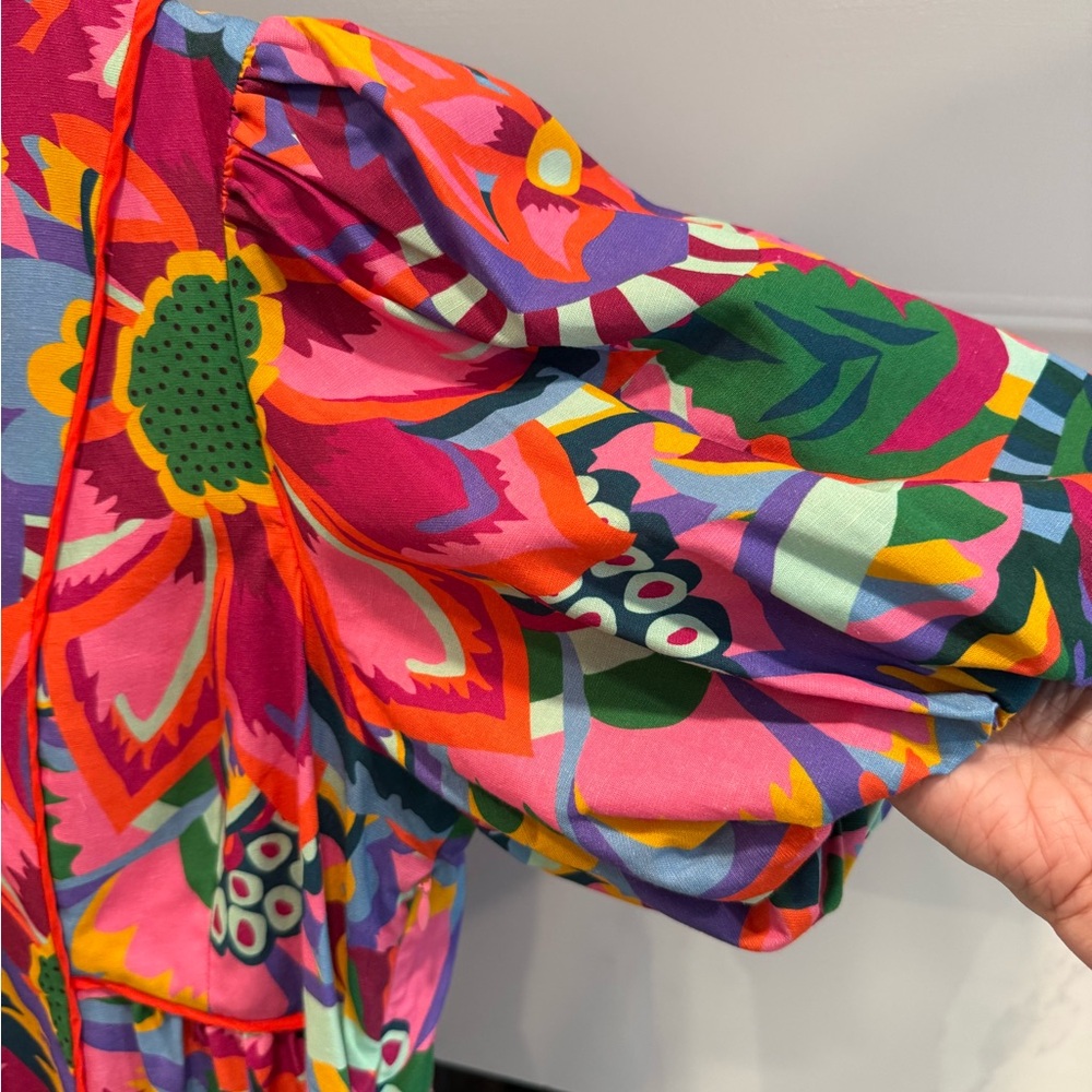 CROSBY by Mollie Burch Colorful Floral Dress | Size Large - Picture 3 of 12